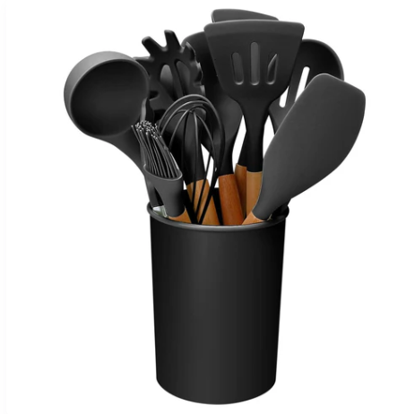 11-Piece Silicone Kitchen Utensils Set – Heat Resistant